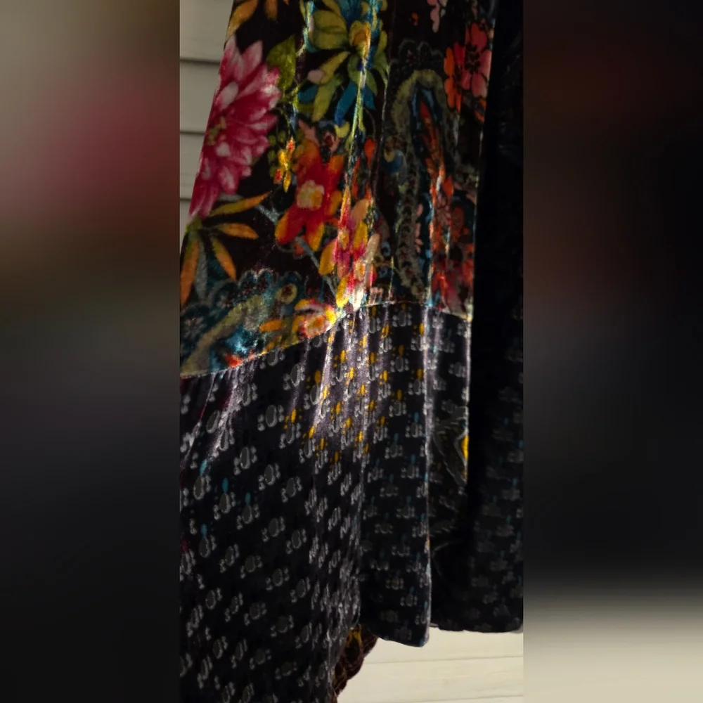 NWT Johnny Was Plus Size Boho Dream Multiprint Velvet Silk Kimono Size 1X